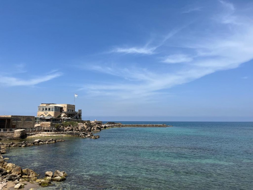 A view of the western part of Caesarea port